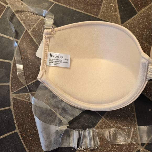 TWO 34B Convertible Hidden Back Gentle Push Up Bra - Picture 6 of 13